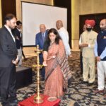 Principal Secretary Tourism, Ms Gayatri Rathore lighting the lamp at the RDTM Road Show.