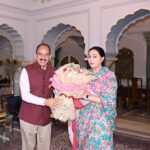 A delegation from the Federation of Hospitality & Tourism of Rajasthan (FHTR), led by President Kuldeep Singh Chandela, along with Secretary General CA Virendra Singh Shekhawat, Joint Secretary Tarun Kumar Bansal, a